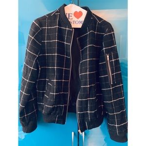 BB Dakota Black and white windowpane jacket